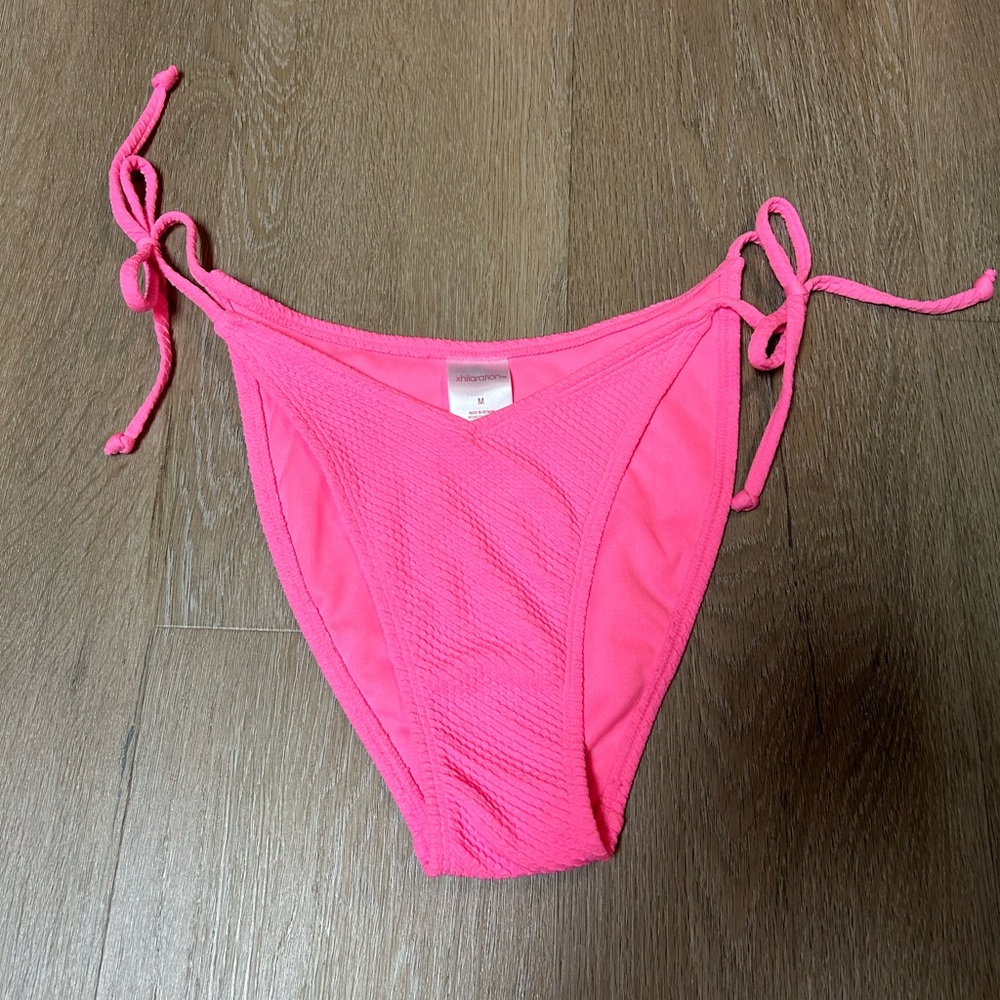 juniors textured bikini bottom